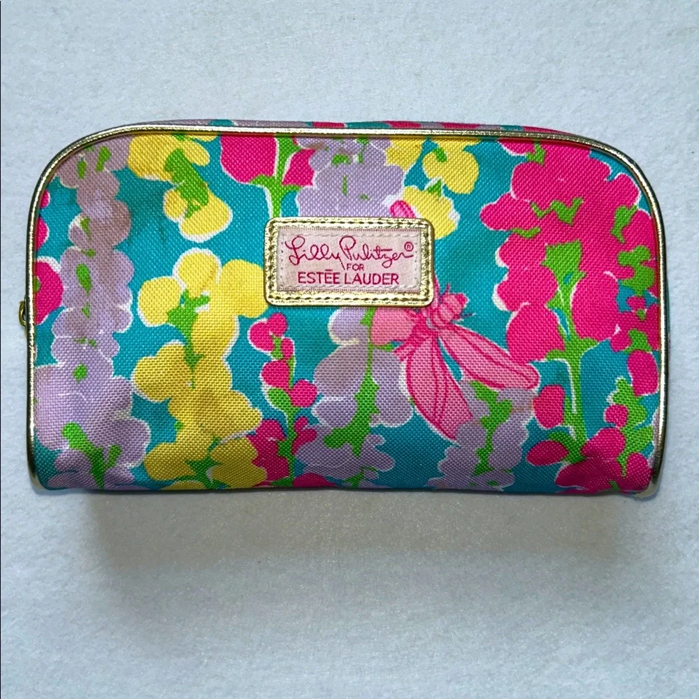 Lilly Pulitzer Colorful Floral Pouch